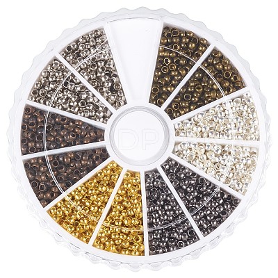 Rondelle Brass Crimp Beads E002-M-1