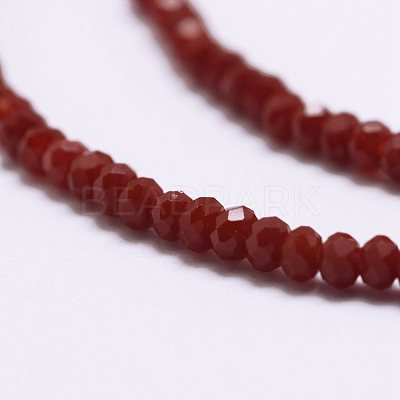 Opaque Glass Beads Strands X-EGLA-K010-B01-1