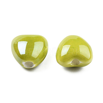 Glazed Porcelain Beads PORC-T007-21-09-1