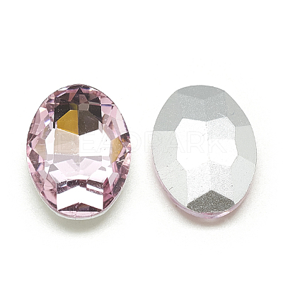 Pointed Back Glass Rhinestone Cabochons RGLA-T080-13x18mm-10-1