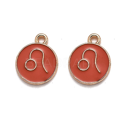 Alloy Enamel Pendants ENAM-S124-01B-12G-1