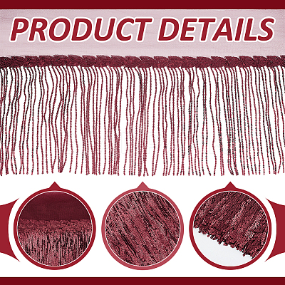 Sequin Tassel Trimming DIY-WH0430-536D-1