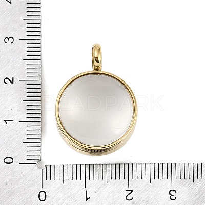 Ion Plating(IP) 304 Stainless Stee Locket Pendants STAS-S132-15G-04-1
