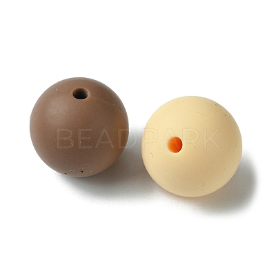 Silicone Focal Beads Alpaca/Round SIL-FS0001-13-1