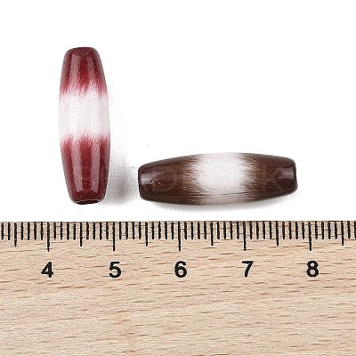 Opaque Acrylic European Beads OACR-Z036-04E-1