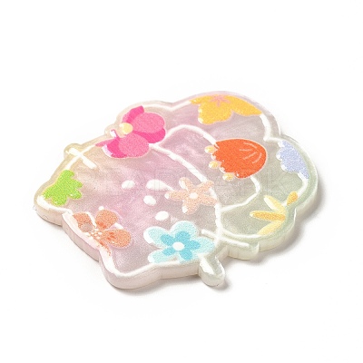 Printed Opaque Acrylic Pendants SACR-G031-01A-1