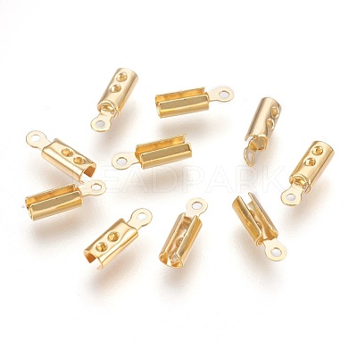304 Stainless Steel Folding Crimp Ends X-STAS-P207-04G-C-1