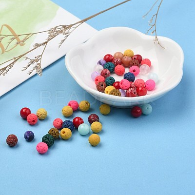 Natural & Synthetic Mixed Gemstone Beads G-MSMC007-27-1