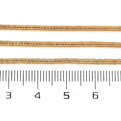 Electroplated Synthetic Non-magnetic Hematite Beads Strands G-H027-G01-01-1