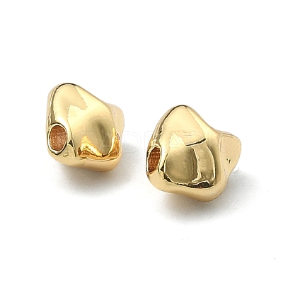 Rack Plating Brass Spacer Beads KK-B072-42G-1