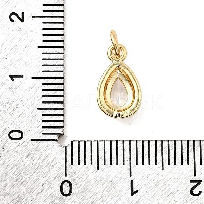 Brass Micro Pave Cubic Zirconia Pendants KK-H089-10C-G-1