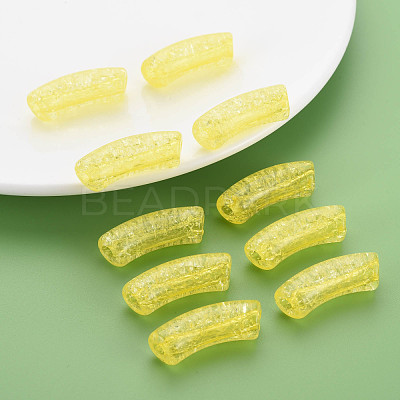 Transparent Crackle Acrylic Beads CACR-S009-001B-N85-1