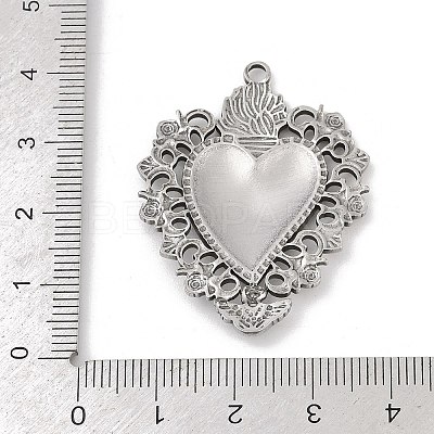 304 Stainless Steel Pendants STAS-D366-05C-P-1