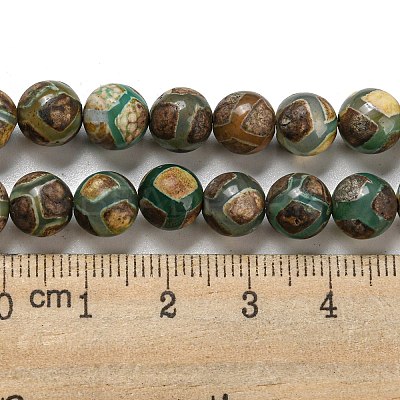 Tibetan Style dZi Beads Strands G-P526-D09-02-1
