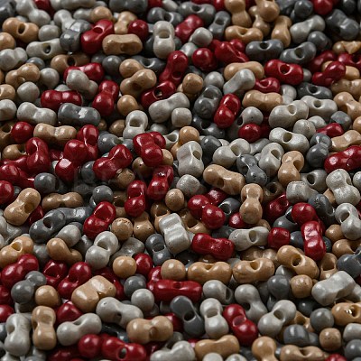 Opaque Baking Paint Glass Seed Beads SEED-K009-01A-30-1