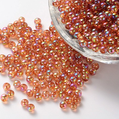 Eco-Friendly Transparent Acrylic Beads PL733-10-1