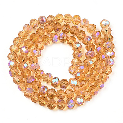 Electroplate Glass Beads Strands EGLA-A034-T10mm-L23-1