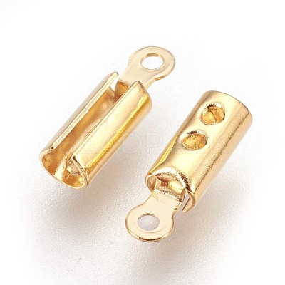 304 Stainless Steel Folding Crimp Ends X-STAS-P207-04G-C-1