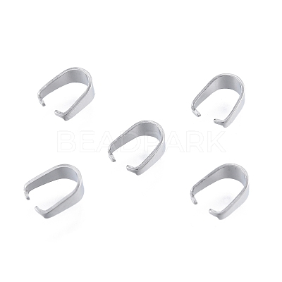 Non-Tarnish 304 Stainless Steel Snap on Bails STAS-B027-03P-01-1