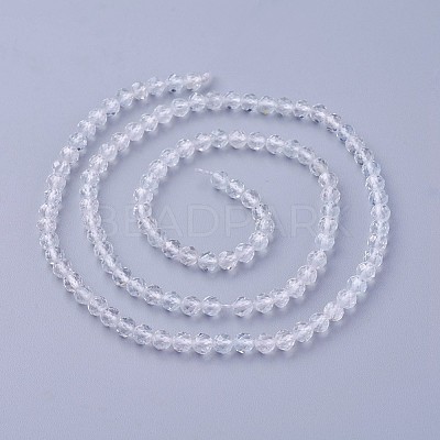 Natural White Topaz Beads Strands G-F619-28-3mm-1