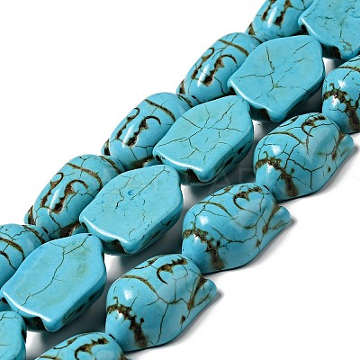 Synthetic Turquoise Beads Strands LS-TURQ-G119-20x29mm-08-1
