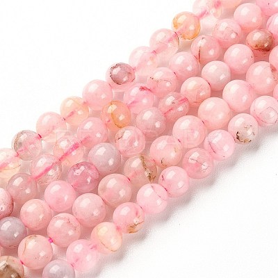 5 Strands Natural Rose Quartz Beads Strands G-YW0002-02-1