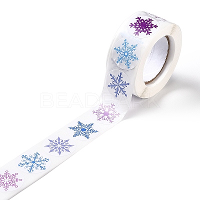 Christmas Themed Flat Round Roll Stickers LS-DIY-B045-04A-1