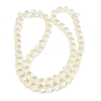 Baking Paint Transparent Glass Beads Strands GL-CBA2ED2-04J-1