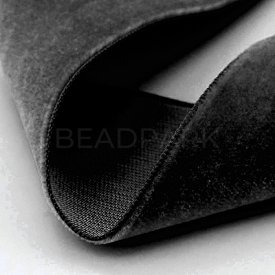 Polyester Velvet Ribbon for Gift Packing and Festival Decoration SRIB-M001-15mm-030-1