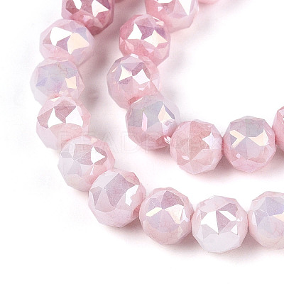 Anti-Tarnish Electroplate Glass Beads Strands GLAA-N010-6mm-03-1