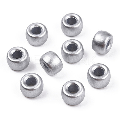 Spray Painted Plastic Beads KY-T025-01-G03-1