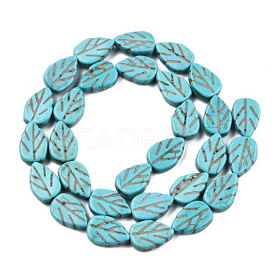 Gemstone Beads Strands TURQ-S240-14x10mm-2-1