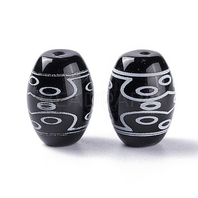 Tibetan Style dZi Beads TDZI-Z001-28-1