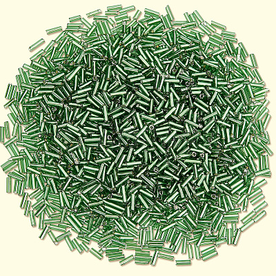 3000Pcs Glass Bugle Beads SEED-PA0001-13C-1