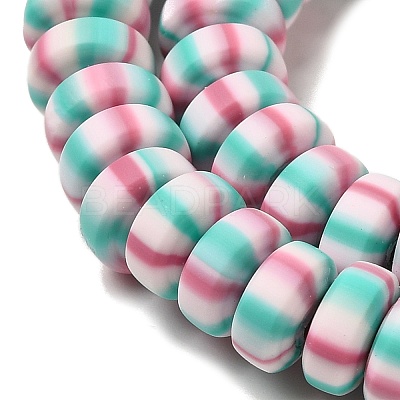 Polymer Clay Beads Strands CLAY-H006-02C-1