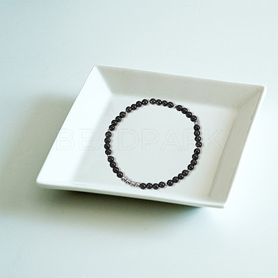 2 Strands Natural Black Onyx Beads Strands G-GO0001-15B-1