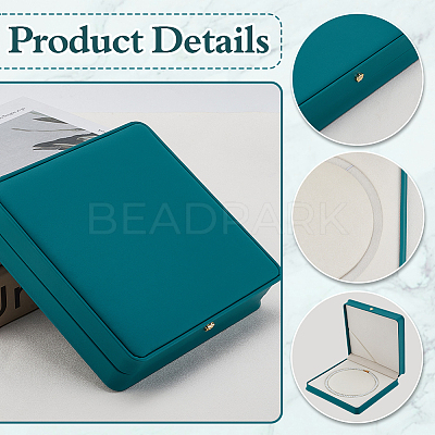 Square PU Leather Single Necklace Boxes AJEW-WH0016-59A-1