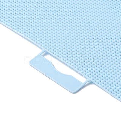 Plastic Cross Stitch Fabric Sheet DIY-WH0374-04C-1