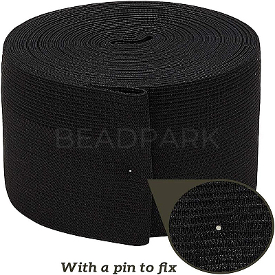 Flat Elastic Rubber Cord/Band OCOR-WH0032-38C-01-1