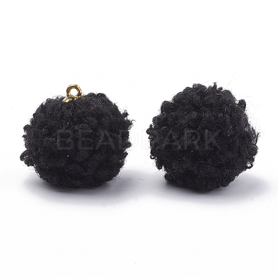 Handmade Cloth Fabric Covered Pendants WOVE-N006-16A-1