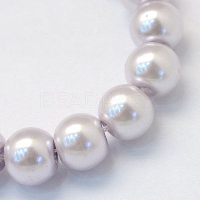 Baking Paint Glass Pearl Bead Strands HY-Q003-3mm-25-1