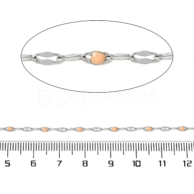 304 Stainless Steel Dapped Chains CHS-H036-01P-06-1