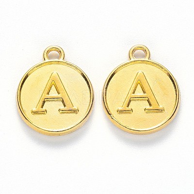 Alloy Pendant Cabochon Settings For Enamel PALLOY-YW0001-10KCG-1