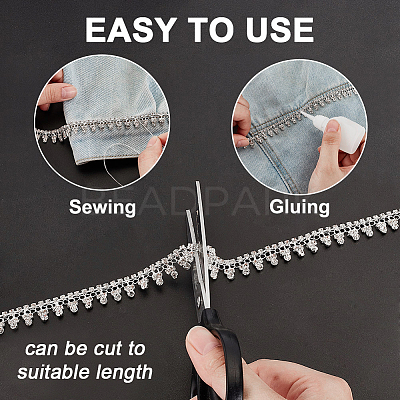 1Yard Alloy Rhinestone Chains AJEW-WH0561-54-1