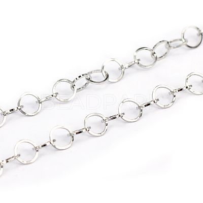 Non-Tarnish 3.28 Feet 304 Stainless Steel Cable Chains X-CHS-L001-95-5mm-1