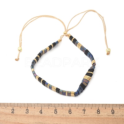 Vintage Ethnic Style Adjustable Glass Tila Beaded Handmade Slider Bracelets for Women ZN9527-2-1