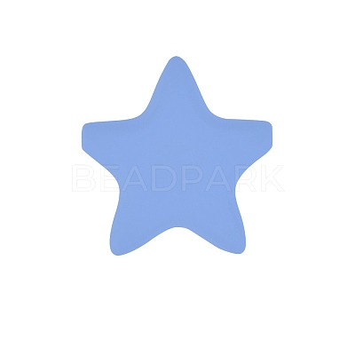 Star Silicone Focal Beads PW-WG37751-22-1