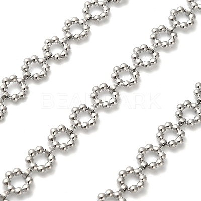 304 Stainless Steel Flower Link Chains CHS-A016-57P-A-1