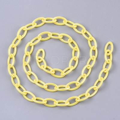 Acrylic Opaque Cable Chains X-PACR-N009-001K-1