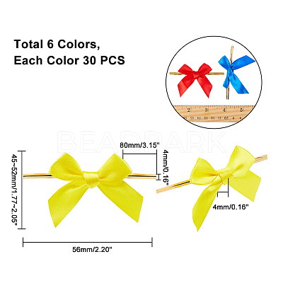 Polyester Packaging Ribbon Bows AJEW-PH0017-54-1